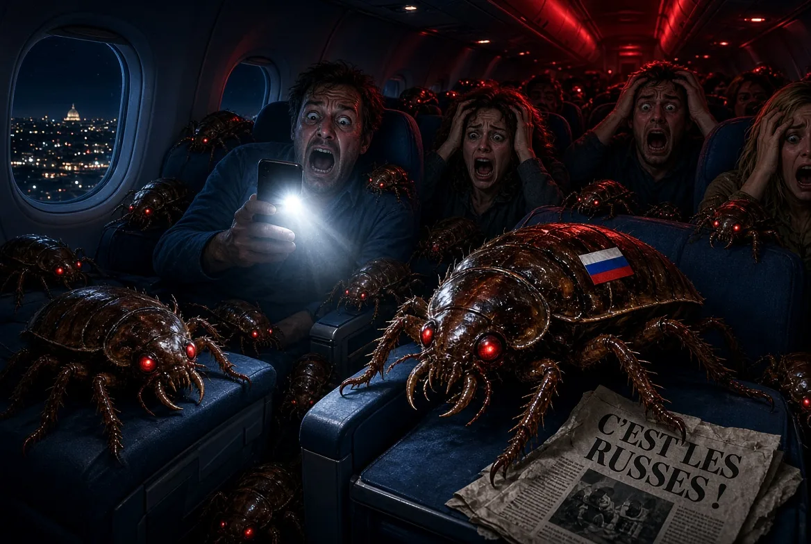 Когда постельные клопы приковали 787 Dreamliner к земле в Риме: скоро, конечно, скажут, что это русские...