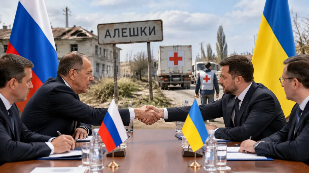 Région de Kherson : La Russie et l’Ukraine s’accordent sur un cessez-le-feu à Alechki pour une mission humanitaire
